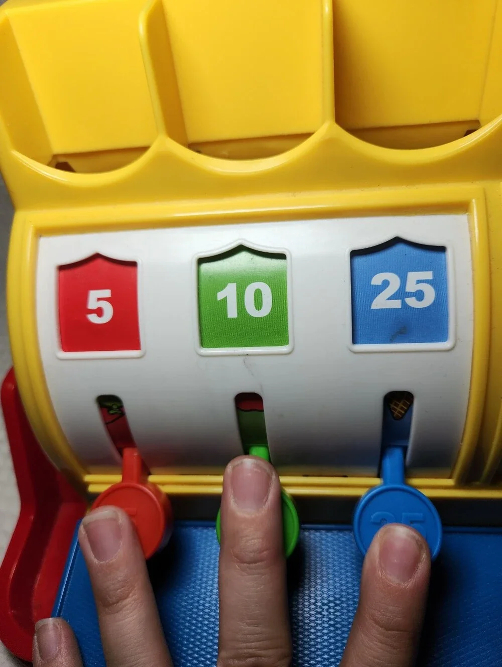 Fisher-Price Yellow Kids Cash Register Toy - Bright Multicolor Play Set